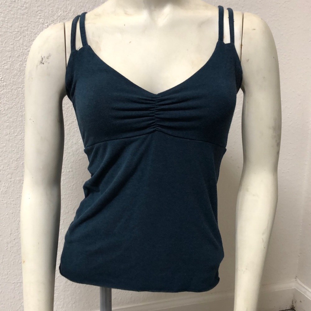 Beautiful dark blue crossed back tank